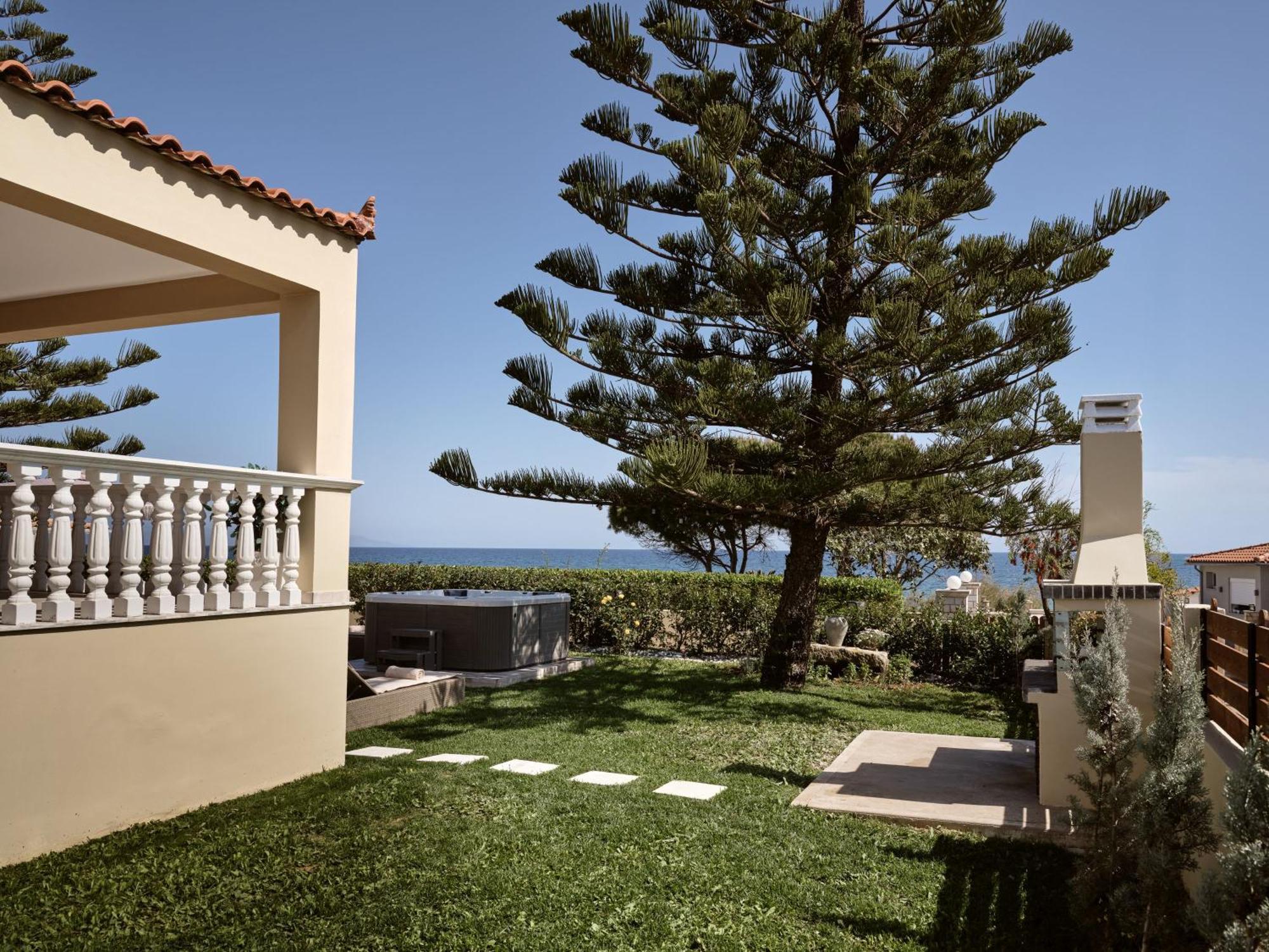 Sea Elegance Villa - On The Beach, By Zantewize Psarou  المظهر الخارجي الصورة